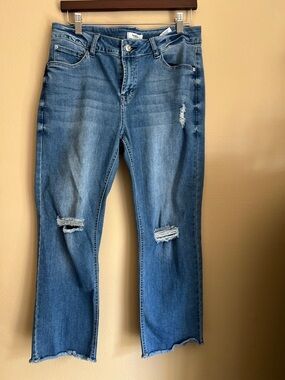Kensie Jeans Distressed Raw Hem Denim – Size 10/30
